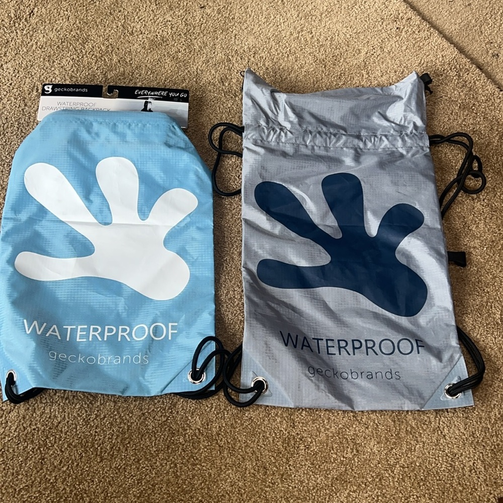 NEW GECKOBRANDS WATERPROOF 10L DRAWSTRING BACPACK